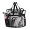 Clear Tote Bag Stadium Approved, Mesh Pockets, Shoulder Straps and Zippered Top, Perfect Clear Bag for Work, School, Sports Games and Concerts, Meets Stadium Tournament Guidelines, (Black)